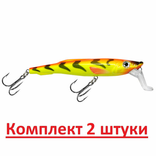 фото Воблер aqua снеток sr 80mm, цвет 050 (огненная макрель), 2 штуки