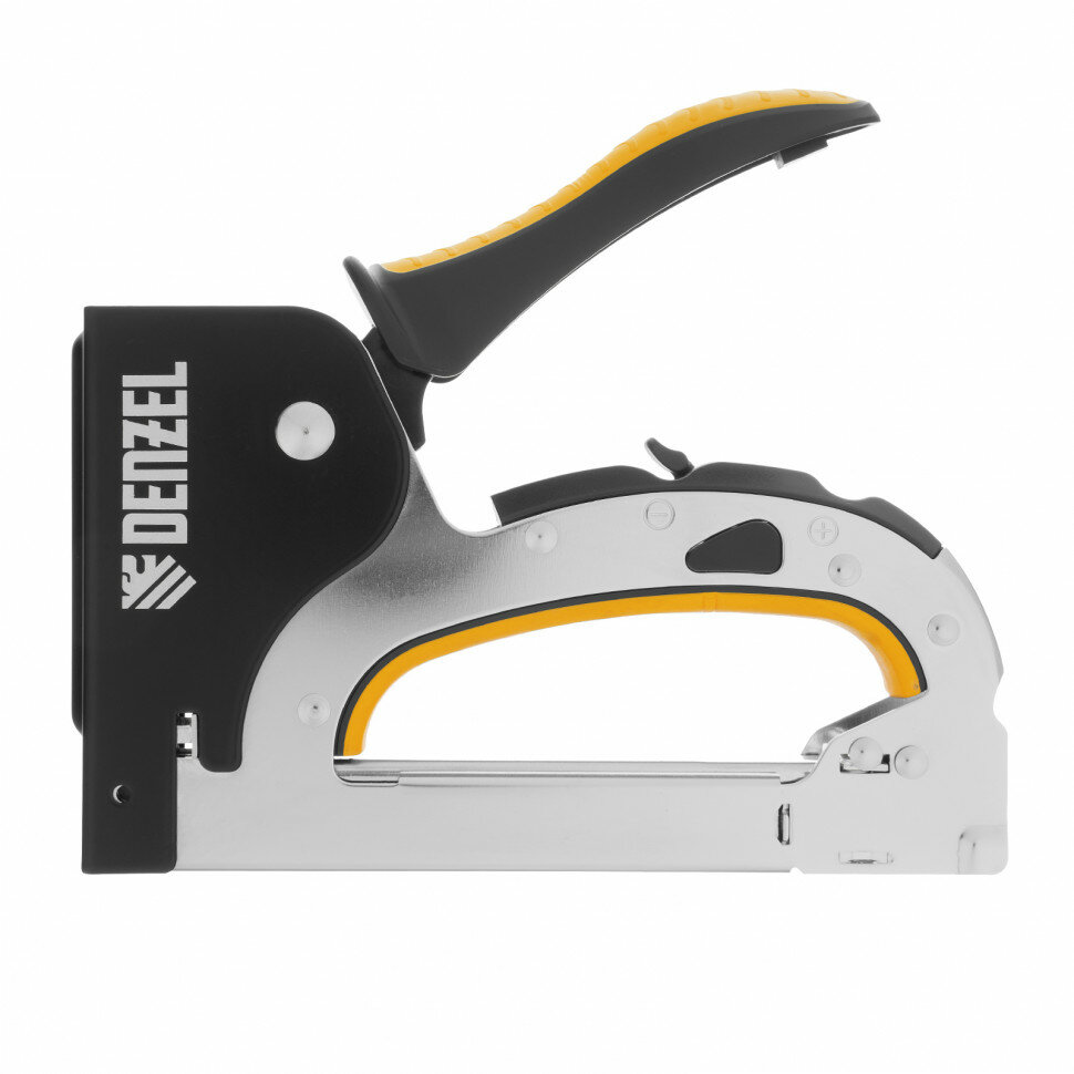 Степлеры Xiaomi DENZEL Степлер мебельный, стальной корпус, быстрая загрузка, регул. силы удара, тип 53, 4-14 мм// Denzel ( 40211 )