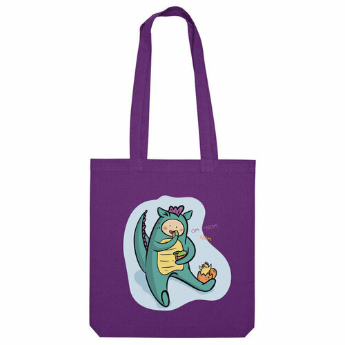 фото Сумка шоппер us basic, фиолетовый