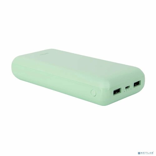 Perfeo Аксессуар Perfeo Powerbank COLOR VIBE 20000 mah + Micro usb /In Micro usb /Out USB 1 А, 2.1A/ Mint (PF_D0169) Зеленый