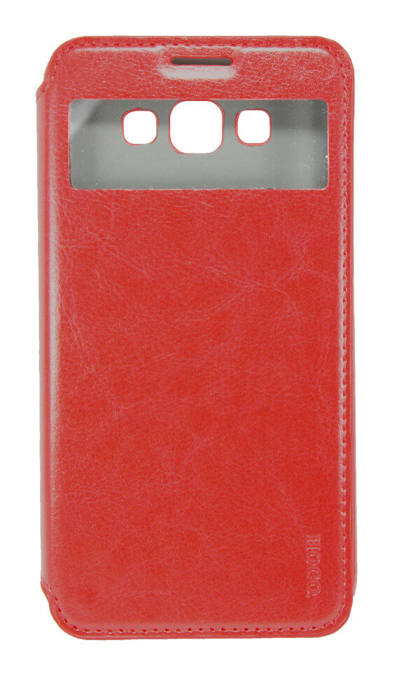 Чехол HOCO Crystal Leather Case для Samsung Galaxy E7 E700 красный