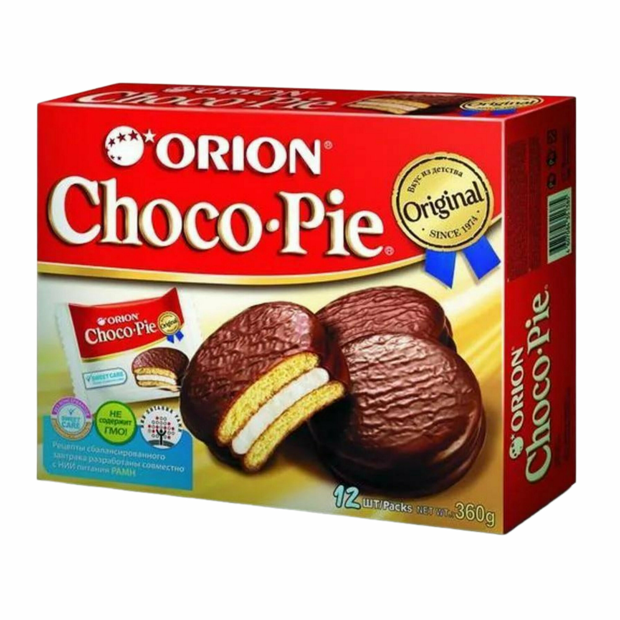 Печенье ORION Choco Pie Original, 8 шт по 360 г - фотография № 3