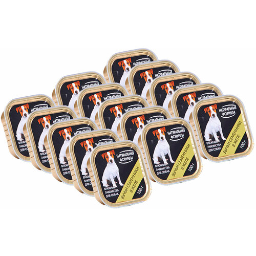 Лакомство натуральная формула для собак и щенков бычьи семенники в желе (100 гр х 15 шт)