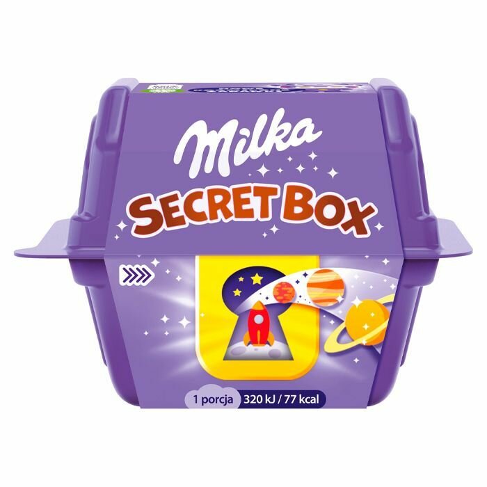 Шоколадные конфеты с игрушками Milka Secret Box (Германия), 14,4 г (2 шт)