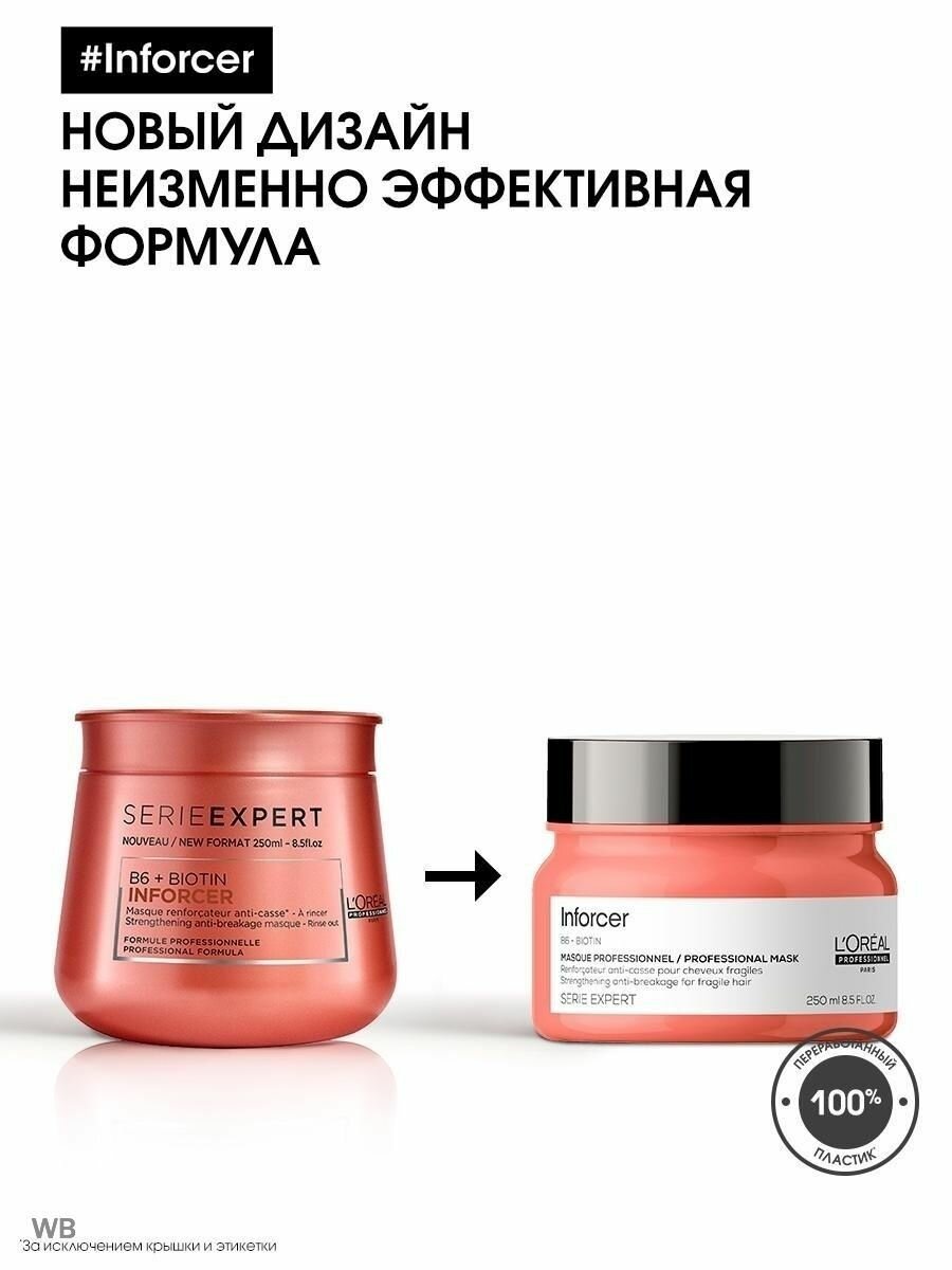 Loreal Professionnel Маска Inforcer для предотвращения ломкости волос, 500 мл (Loreal Professionnel, ) - фото №11