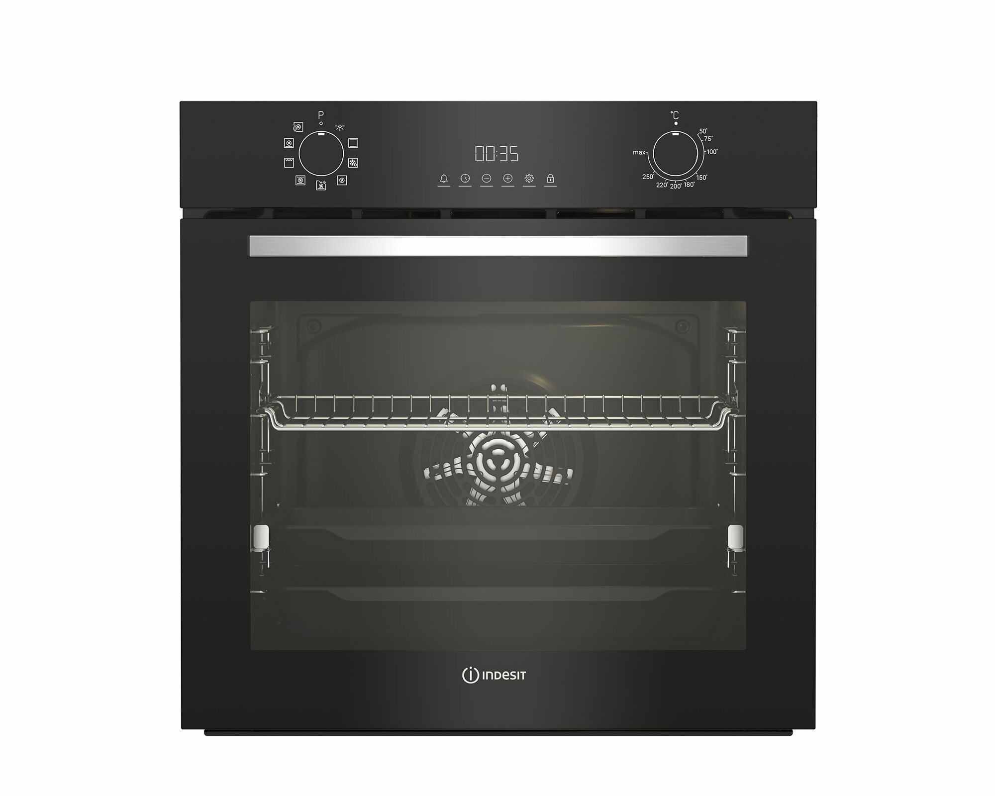 Встраиваемый электрический духовой шкаф INDESIT IFE 4841 J BL, черный