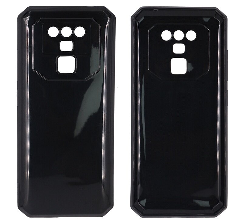 Задняя панель-чехол-накладка MyPads Morbido для Oukitel K15 Pro из мягкого силикона черная