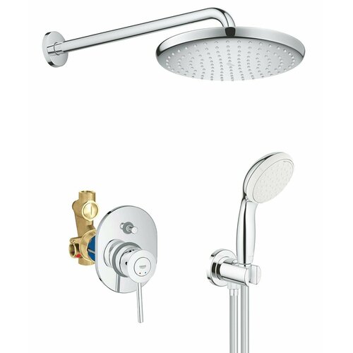 Душевая система Grohe Bau Classic Tempesta 250, хром душевой гарнитур grohe tempesta new 27849001 хром хром 1750 мм