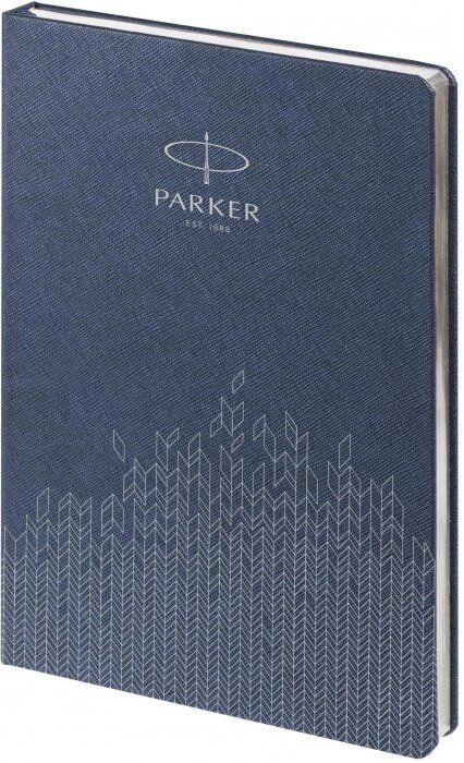 Parker P1_1114005 Ежедневник недатированный, синий c нанесением logo parker