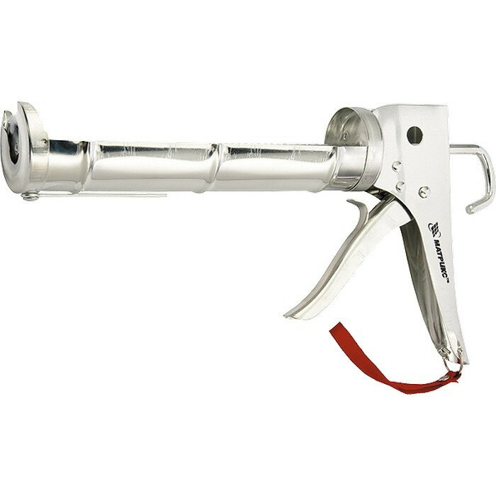 MATRIX Пистолет для герметика, 310 мл, "полуоткрытый", хромированная, зубчатый шток 7 мм Matrix, ( 88640 )