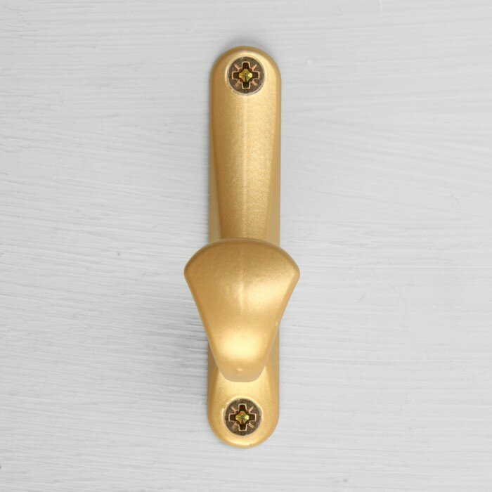 Крючок мебельный CAPPIO CLASSIC, однорожковый, цвет матовое золото - фотография № 6