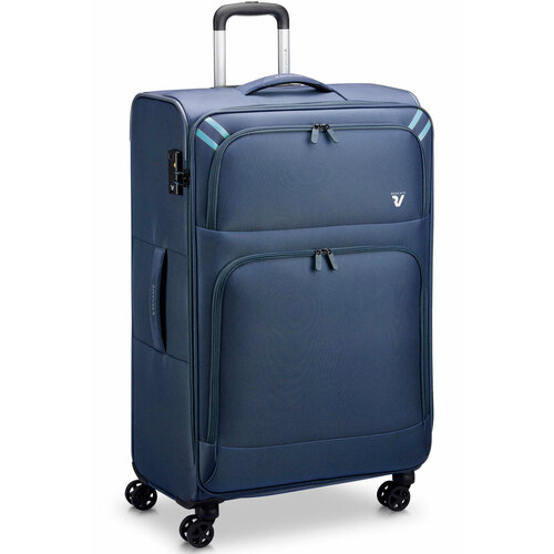 Чемодан RONCATO, 95 л, размер L, синий чемодан roncato 95 л размер l синий
