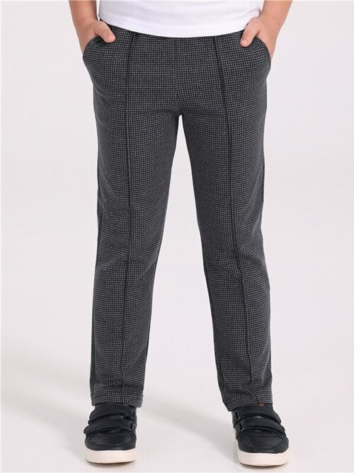 Школьные брюки Апрель, размер 68-134, серый