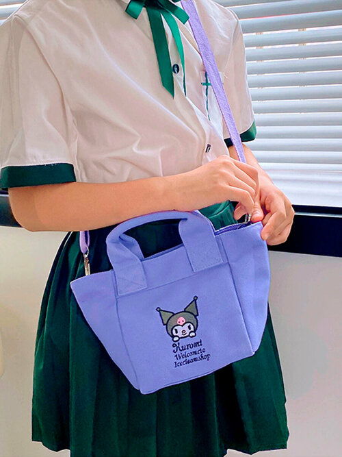 Сумка шоппер  Сумка Hello Kitty через плечо, фактура матовая, фиолетовый