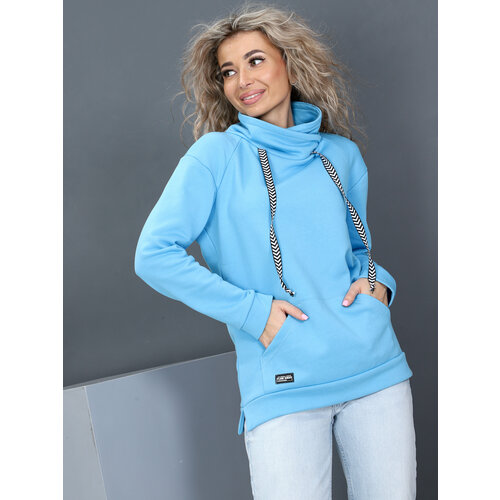 фото Толстовка ivcapriz, размер 46, голубой