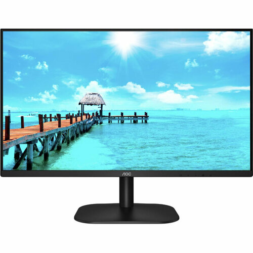 монитор aoc 23 8 24b2xh black Монитор AOC LCD 23.8 (24B2XH/EU) 250cd/4ms/HDMI/VGA/Tilt/3Y/Black