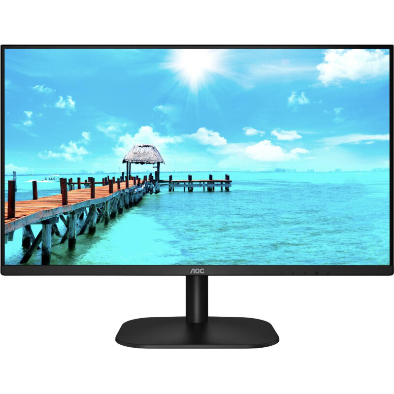 Монитор AOC LCD 23.8" (24B2XH/EU) 250cd/4ms/HDMI/VGA/Tilt/3Y/Black