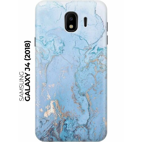 RE: PAЧехол - накладка ArtColor для Samsung Galaxy J4 (2018) с принтом Голубой мрамор