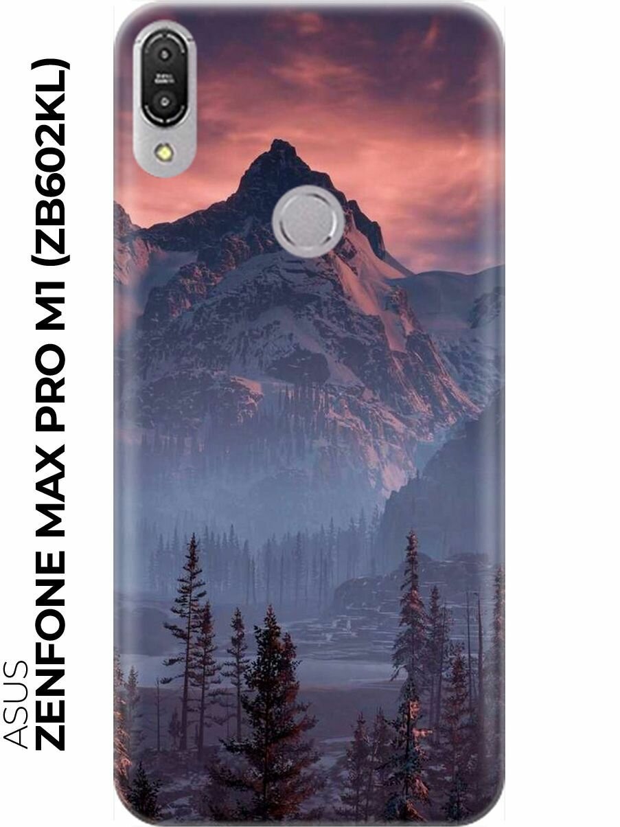 RE: PA Накладка Transparent для Asus Zenfone Max Pro M1 (ZB602KL) с принтом "Лес, горы, зарево"