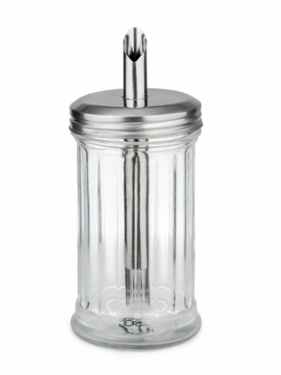 фото LR08-33 LARA Сахарница с дозатором 300мл, стекло, сталь