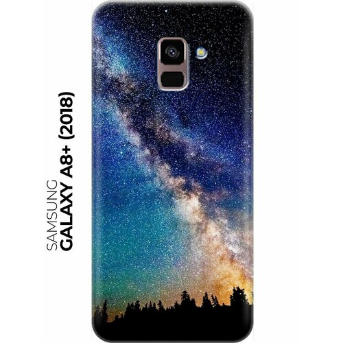 RE: PA Накладка Transparent для Samsung Galaxy A8+ (2018) с принтом Лес и звезды re pa накладка transparent для samsung galaxy a32 с принтом лес и звезды