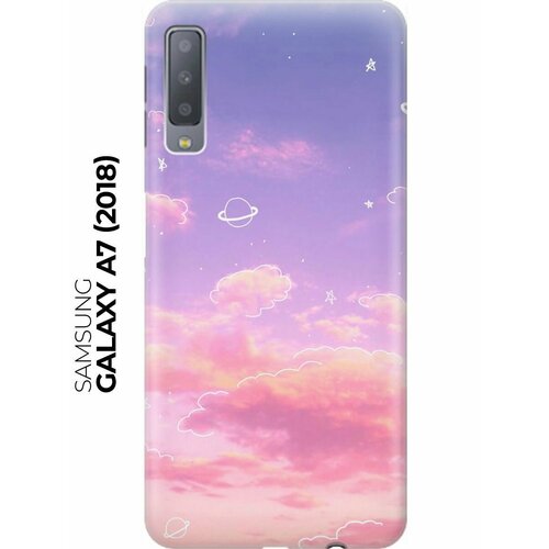 RE: PA Накладка Transparent для Samsung Galaxy A7 (2018) с принтом Розовое небо и космос re pa накладка transparent для samsung galaxy s10e с принтом розовое небо и космос