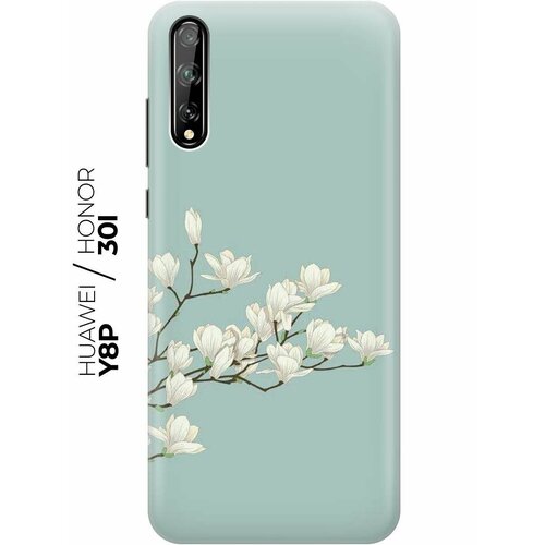 RE: PA Чехол - накладка ArtColor для Huawei Y8p / Honor 30i с принтом Сакура на голубом re pa чехол накладка artcolor для honor 9x lite с принтом сакура на голубом