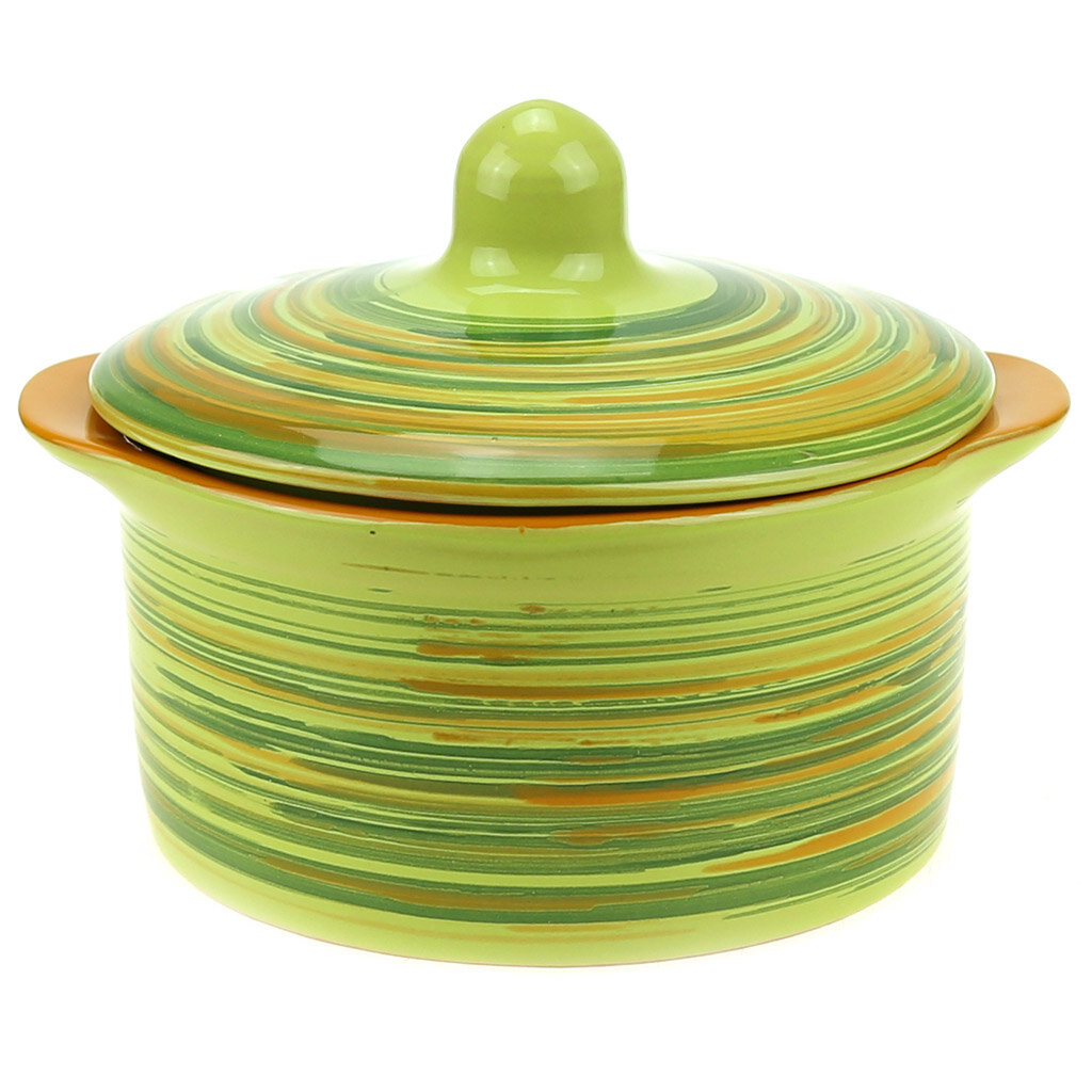 фото "Витаминка" Кастрюля керамическая "№3" 0,5л, д11см, h11см, в коробке (Россия)