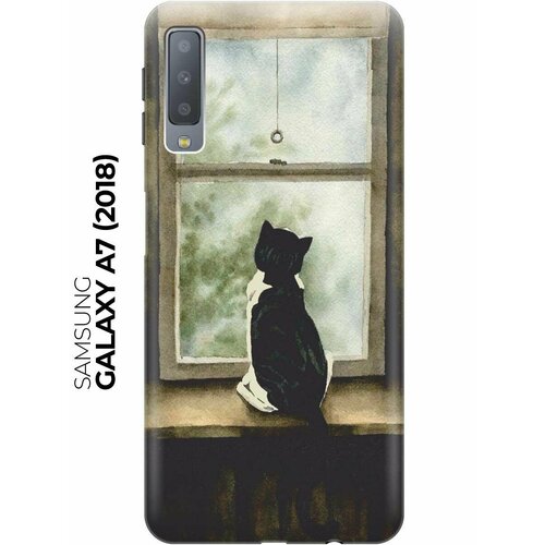 RE: PAЧехол - накладка ArtColor для Samsung Galaxy A7 (2018) с принтом Кот у окна re paчехол накладка artcolor для samsung galaxy m20 с принтом кот у окна