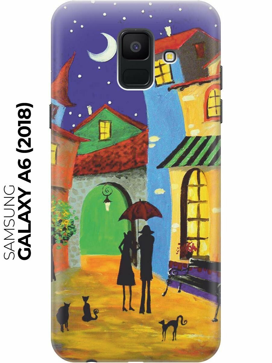RE: PAЧехол - накладка ArtColor для Samsung Galaxy A6 (2018) с принтом "Разноцветный город"
