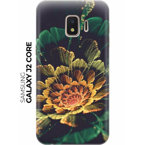 Чехол - накладка ArtColor для Samsung Galaxy J2 Core с принтом Красивый цветок чехол накладка artcolor для samsung galaxy m51 с принтом красивый цветок
