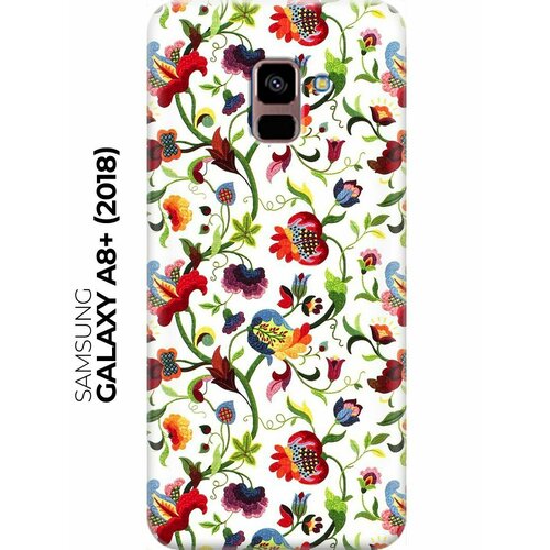 RE: PA Накладка Transparent для Samsung Galaxy A8+ (2018) с принтом Цветочный узор пластиковый чехол цветочный узор 21 на samsung galaxy a8 2018 самсунг галакси а8 2018