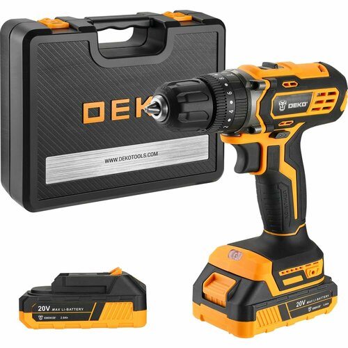 Аккумуляторная дрель-шуруповерт DEKO DKCD20 Impact SET 3 20 В 2х20 Ач 3638 885400₽