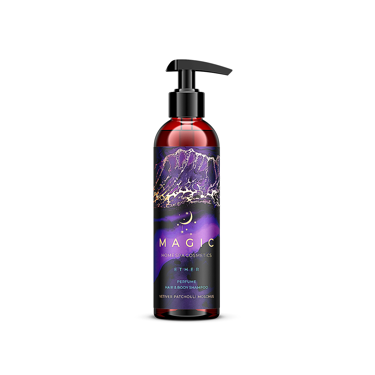 Шампунь парфюмированный для волос и тела MAGIC 5 ELEMENTS 250 мл. без сульфатов и силиконов