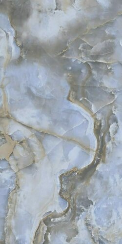 Изображение товара Керамогранит PRIMAVERA Honey Onyx Blue PR213, полированный, 60 на 120 см, упаковка 1,44 м2