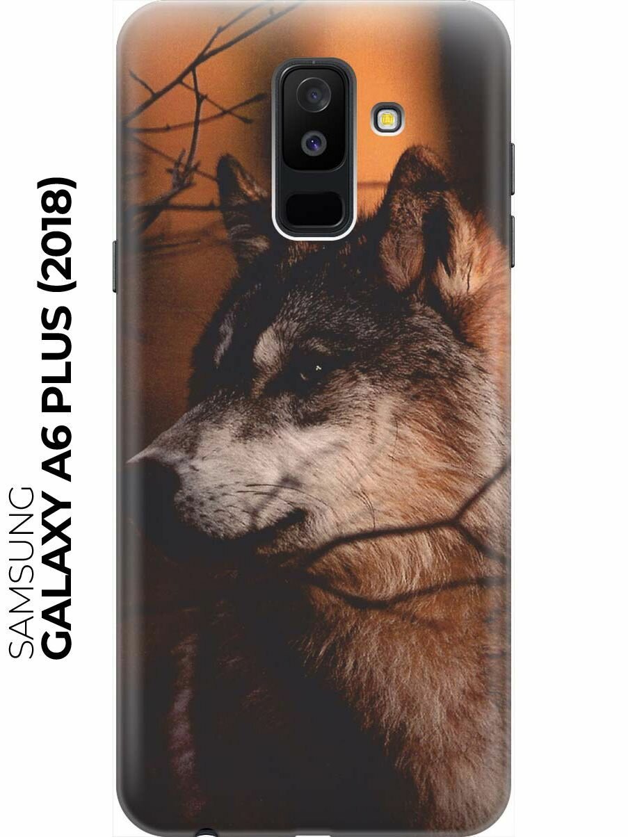 RE:PAЧехол - накладка ArtColor для Samsung Galaxy A6 Plus (2018) с принтом "Красивый волк"