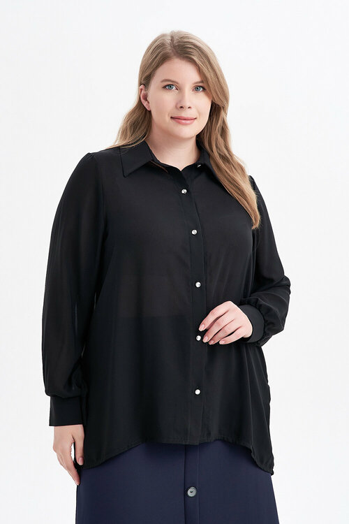 Блуза  Olsi, размер 52, черный
