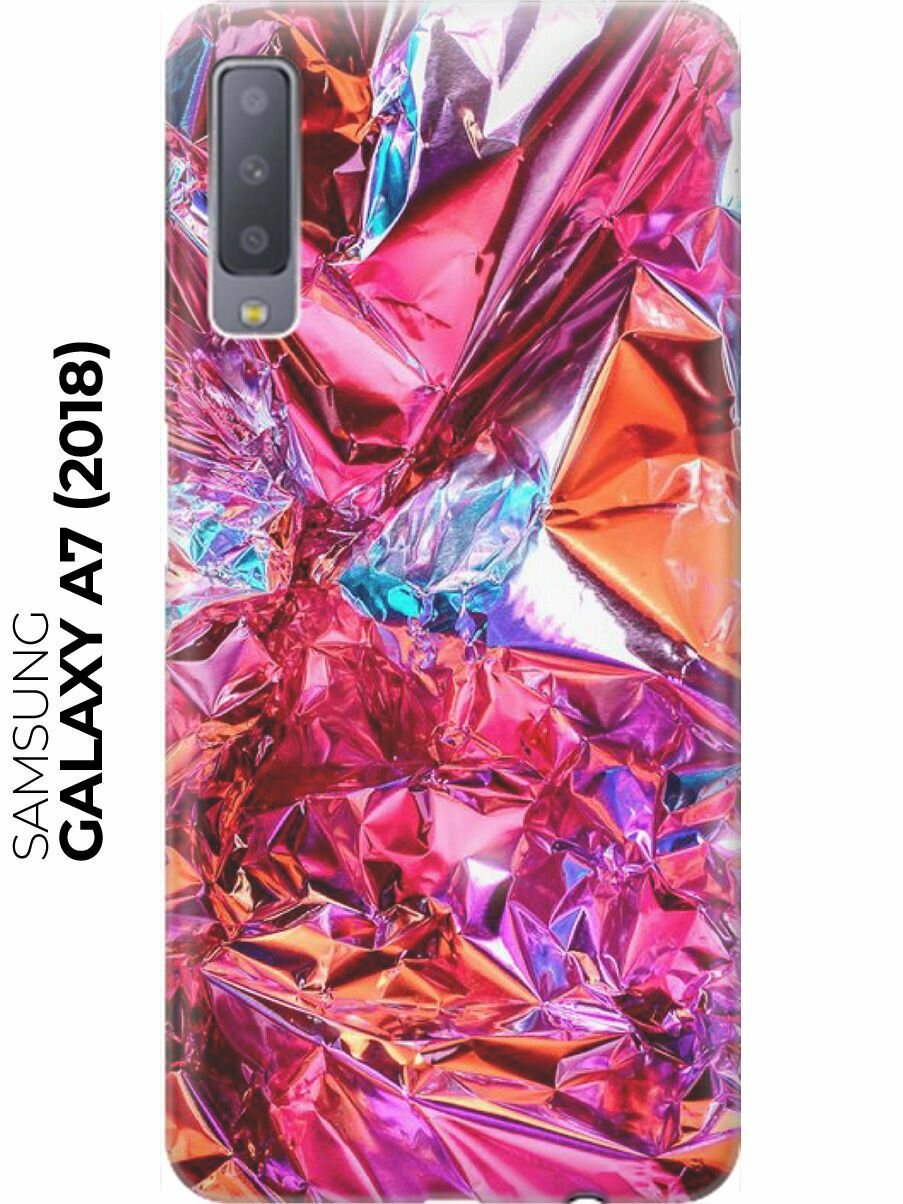 RE: PA Накладка Transparent для Samsung Galaxy A7 (2018) с принтом "Розовая фольга"