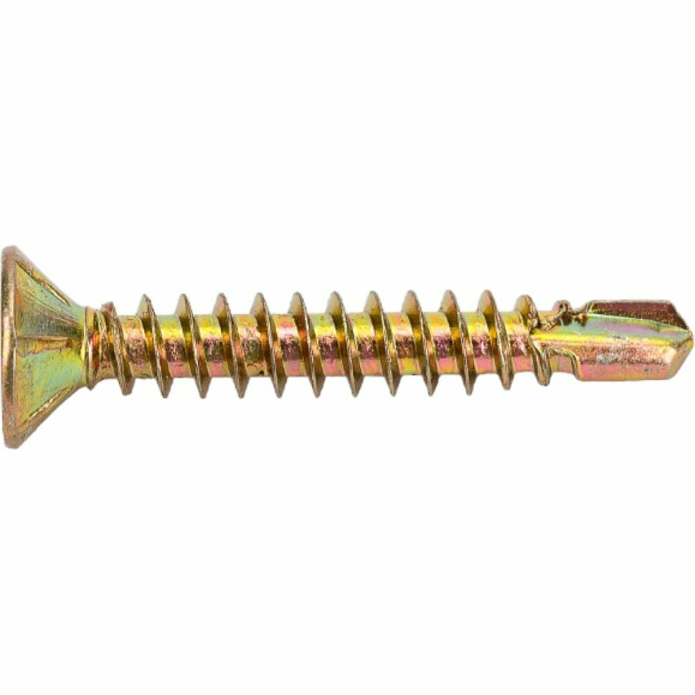 фото Стройбат Саморезы для монт. окон с буром 3,9x25 желтый цинк 200 шт 275490