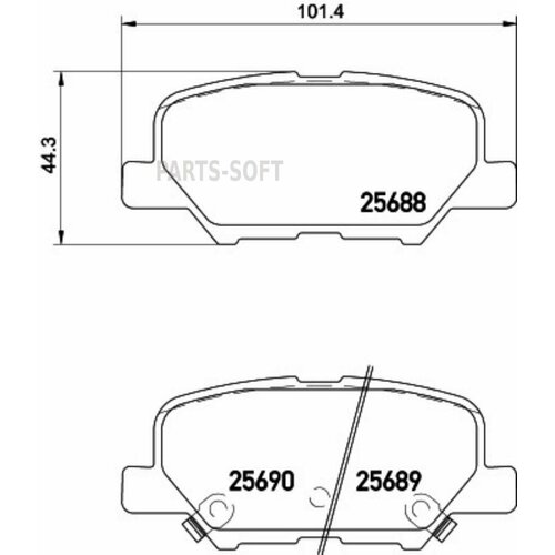 BEHR-HELLA 8DB355029-331 Колодки тормозные NAO CITROEN C4 AIRCROSS MAZDA 6 Estate GJ GH 6 Saloon GJ GH MITSUBISHI 4497₽