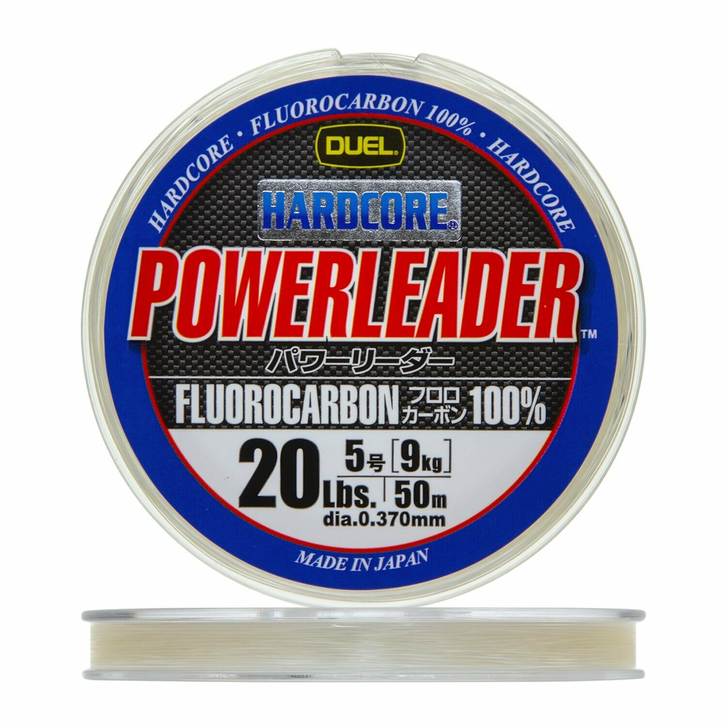 Флюорокарбон Duel Hardcore Powerleader FC Fluorocarbon 100% #5 0,370мм 50м (clear)