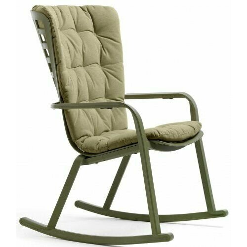 Кресло-качалка пластиковое с подушкой Nardi Folio Агава Зеленый 38964₽
