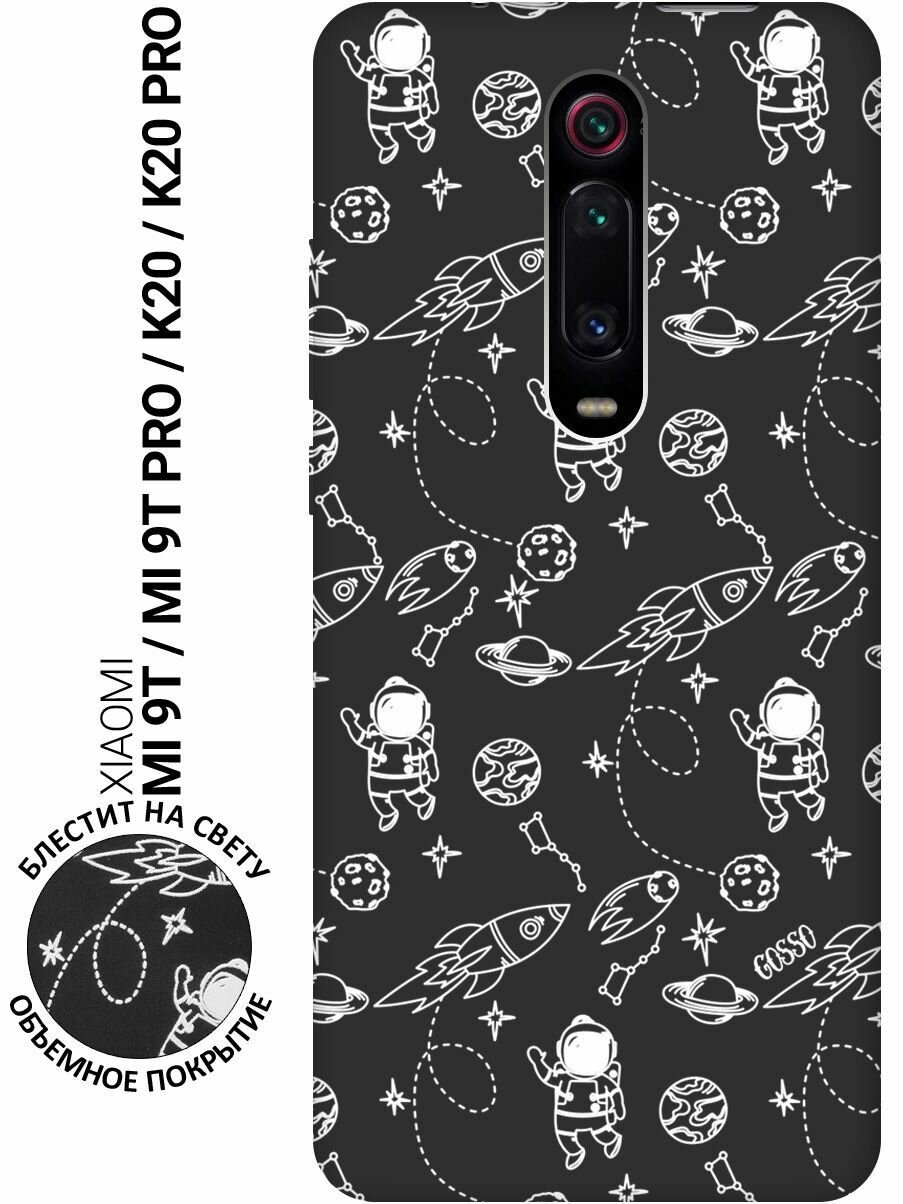 фото Ультратонкая защитная накладка для Xiaomi Redmi K20 / K20 Pro / Mi 9T / Mi 9T Pro с принтом "Space (бел)"