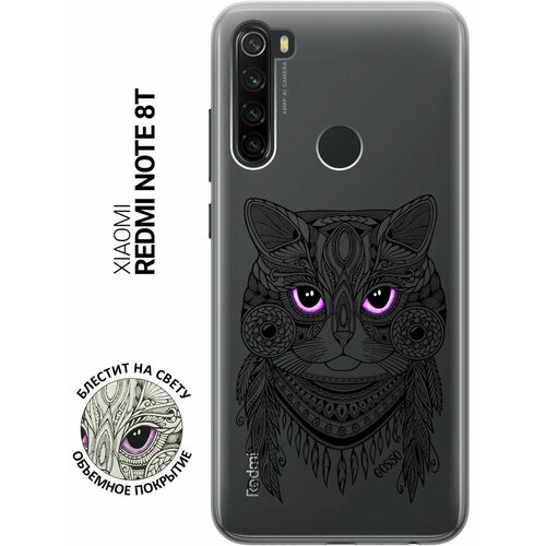 Ультратонкий силиконовый чехол-накладка для Xiaomi Redmi Note 8T с 3D принтом Grand Cat ультратонкий силиконовый чехол накладка для xiaomi redmi go с 3d принтом grand cat