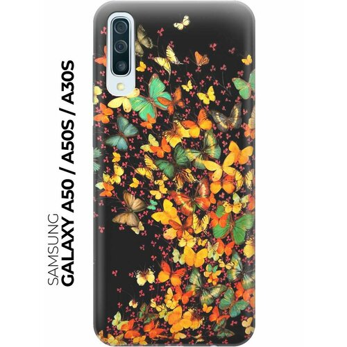 RE: PA Чехол - накладка ArtColor для Samsung Galaxy A50 / A50s / A30s с принтом Взрыв бабочек re pa чехол накладка artcolor для samsung galaxy a50 a50s a30s с принтом черника