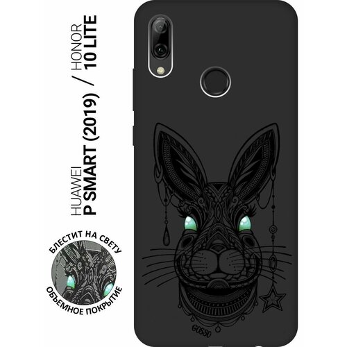 Ультратонкая защитная накладка Soft Touch для Huawei P Smart (2019), Honor 10 Lite с принтом Grand Rabbit черная ультратонкая защитная накладка для huawei p smart 2019 honor 10 lite с принтом grand wolf