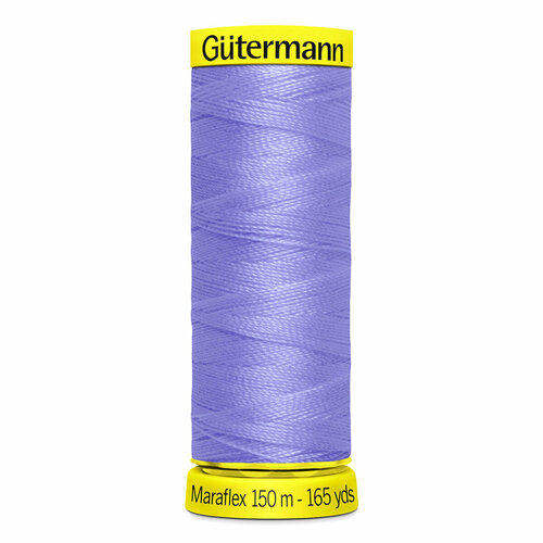 фото Нить gutermann maraflex 120 для эластичных, трикотажных материалов, 150 м, 100% пбт, 5 шт (631 нежная лаванда)