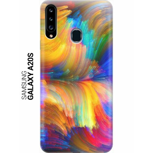 Силиконовый чехол на Samsung Galaxy A20s, Самсунг А20 эс с принтом Акварельное небо силиконовый чехол на samsung galaxy a20s самсунг а20 эс с принтом каллы