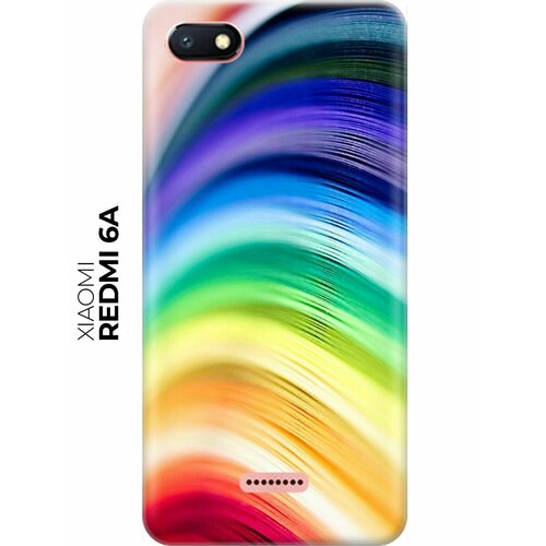 RE: PA Накладка Transparent для Xiaomi Redmi 6A с принтом Разноцветные нити силиконовый чехол tag stickers на xiaomi redmi 6a сяоми редми 6а