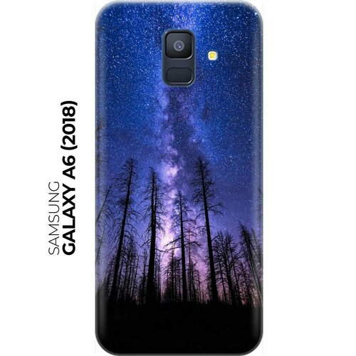 RE: PA Накладка Transparent для Samsung Galaxy A6 (2018) с принтом Ночной лес и звездное небо re pa накладка transparent для samsung galaxy a6 plus 2018 с принтом горы и звездное небо